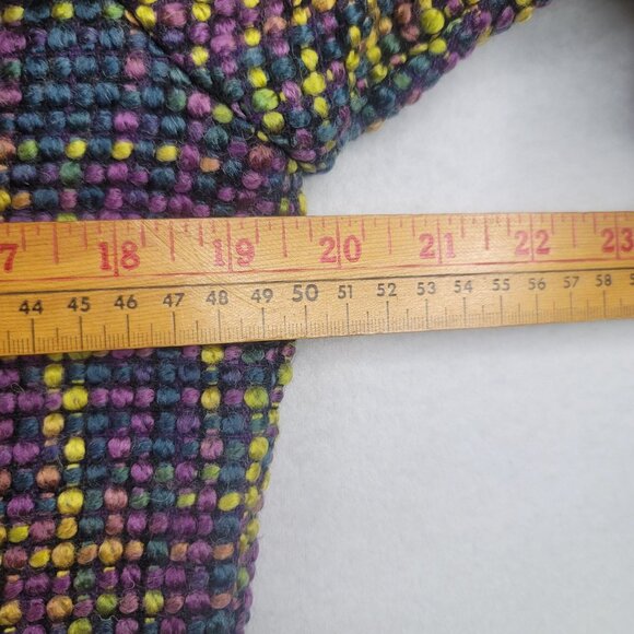 Multiples Women Tweed Button-Up Jacket Multi-Color Size M Acrylic Wool Blend New - Picture 11 of 13